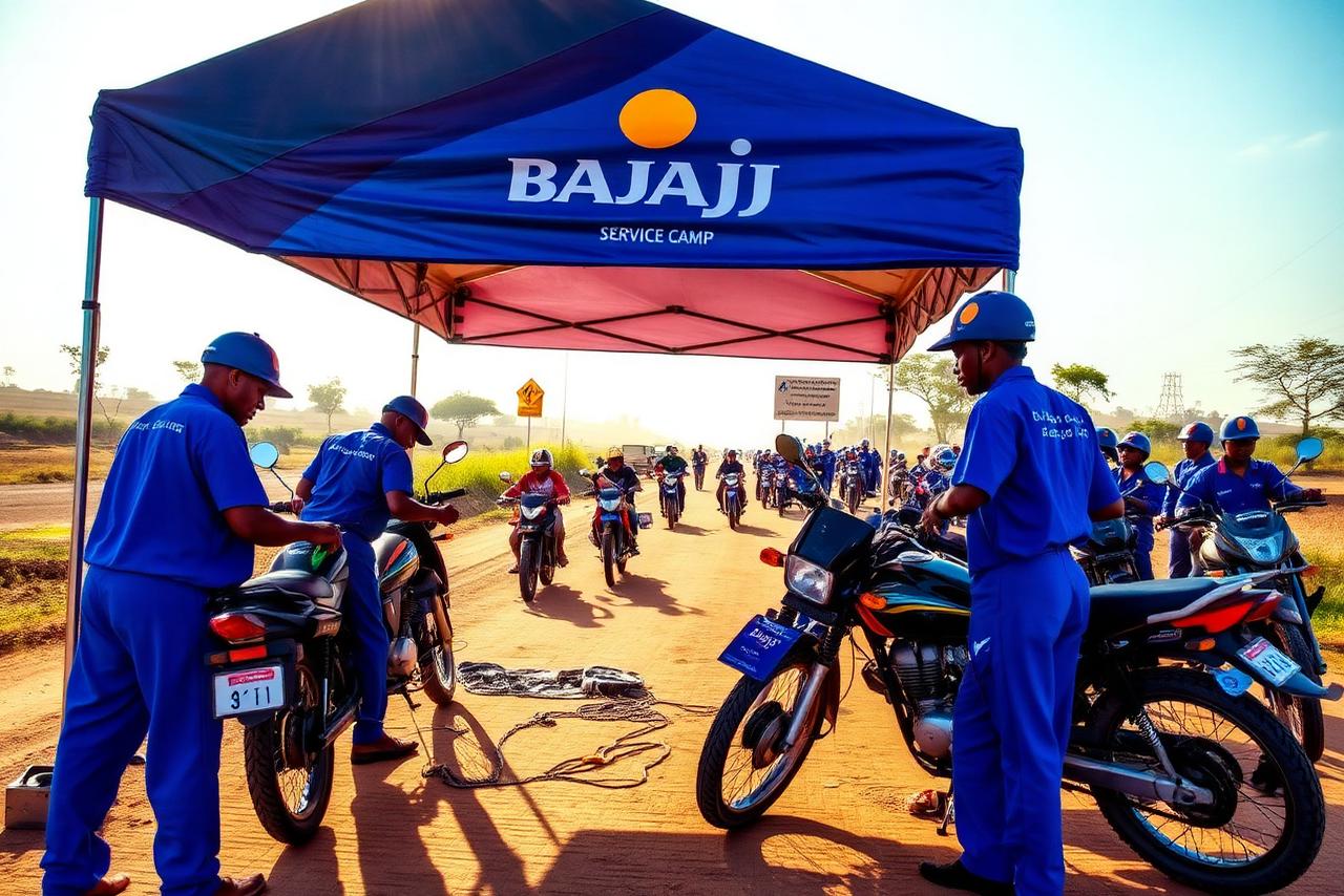 METL Bajaj roadside service camp