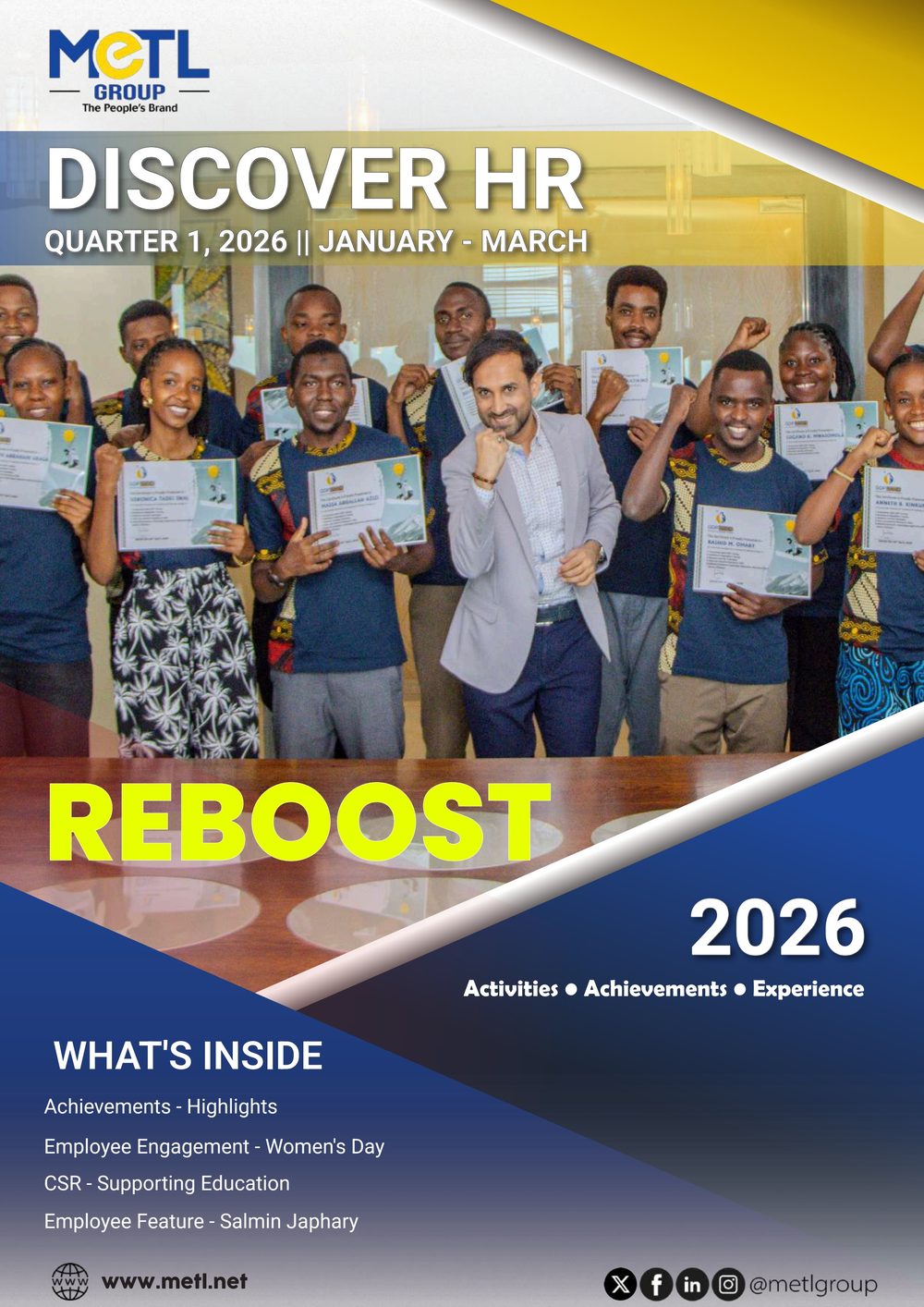 Discover HR Q1 2026 — Reboost magazine cover