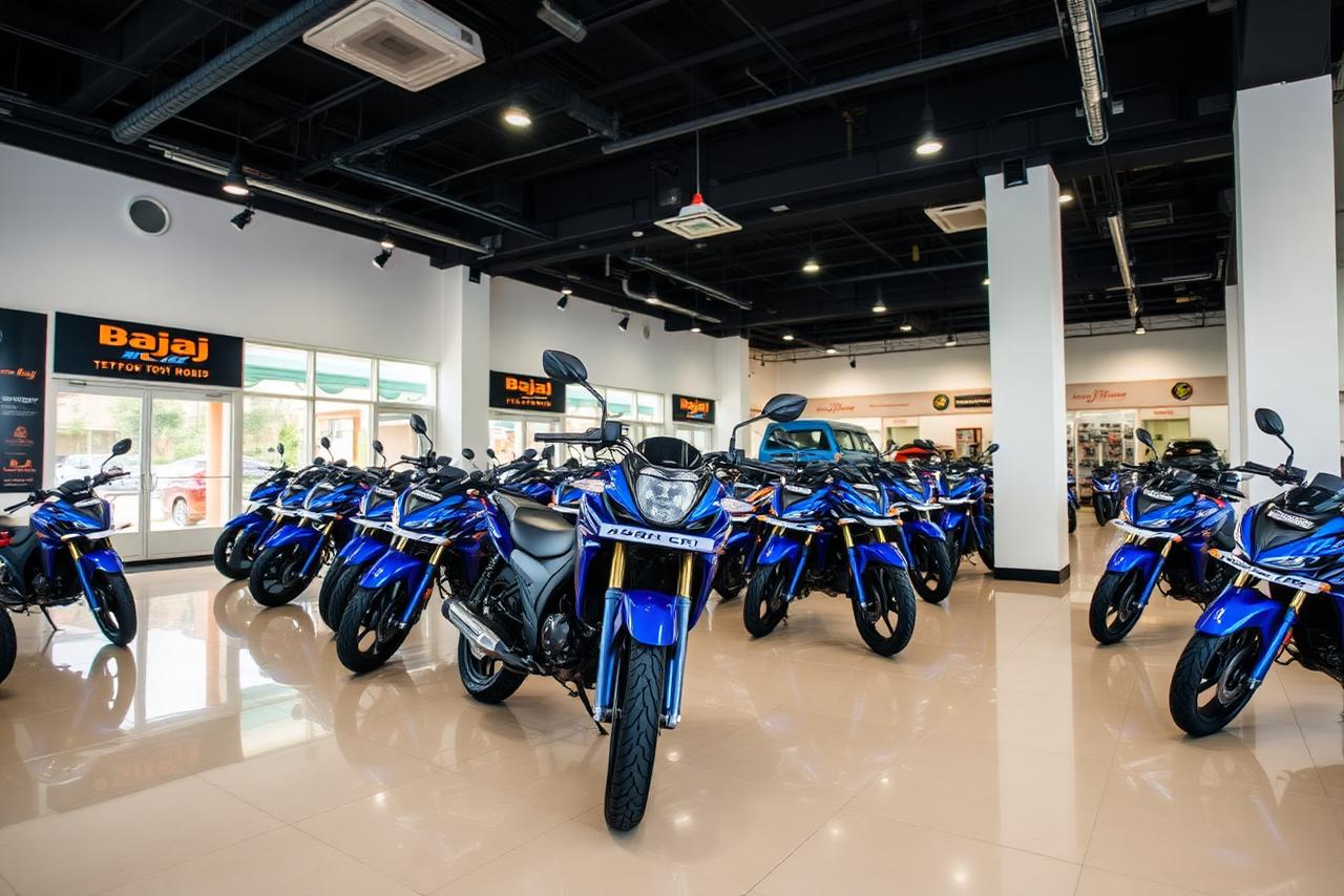 METL Bajaj motorcycle showroom